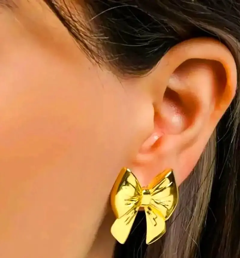 گوشواره پاپیون طلا