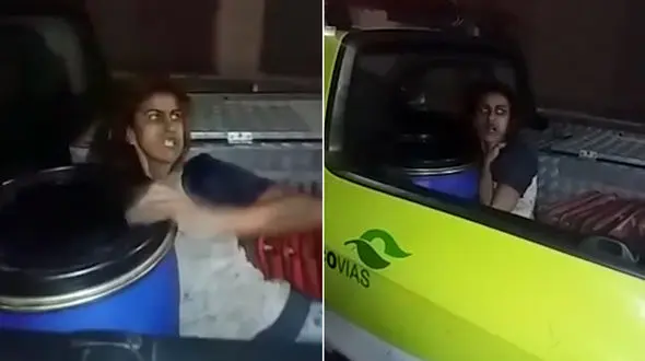 دختر زامبی دستگیر شد + فیلم