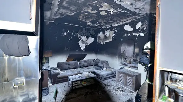 مرگ پیرمرد تنها در آتش سوزی زیرکوه+عکس