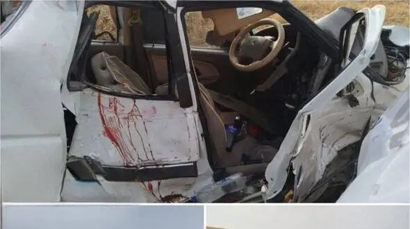 تصادف مرگبار آمبولانس اورژانس با پژو ۴۰۵ در بوکان / پدر، مادر و کودک ۲ ساله جان باختند