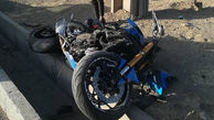 تصادف مرگبار جوان موتورسوار با دیوار در اردستان