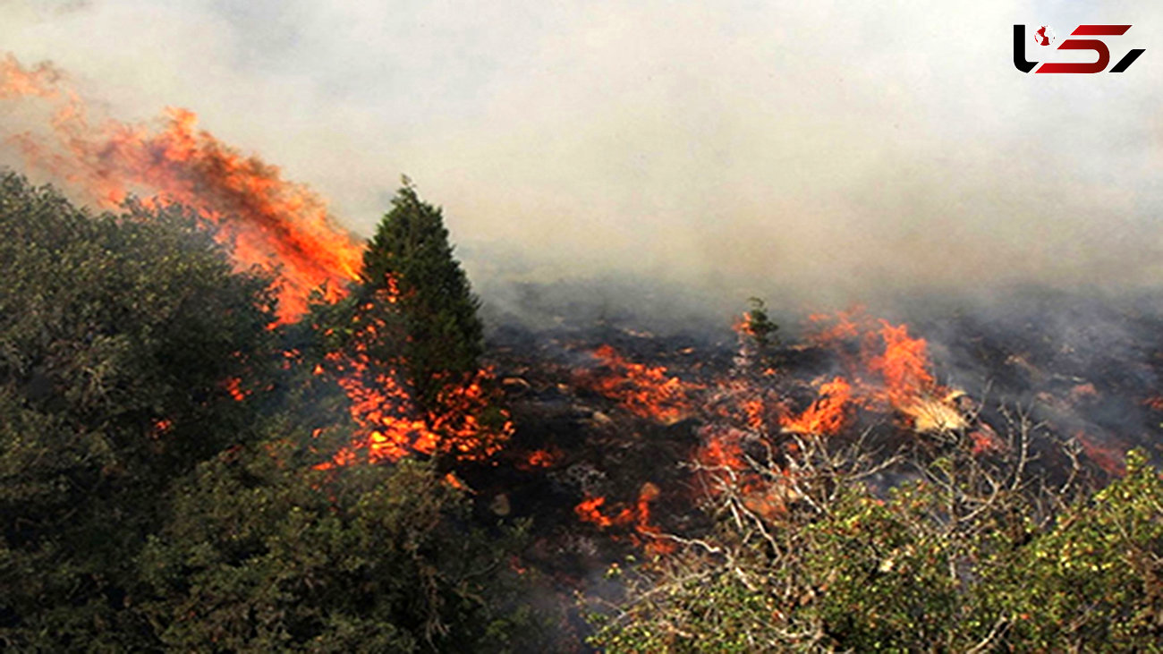 آتش سوزی در کوه سور سیمکان 