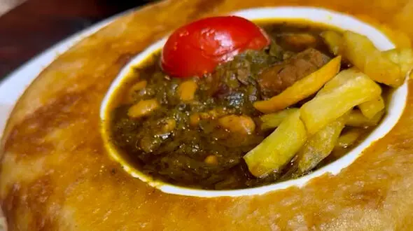 خورشت تره کردستان ناهار محلی امروز  + فیلم