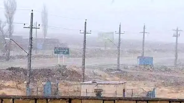 فیلم بارش اولین برف در مائین بلاغ تکاب