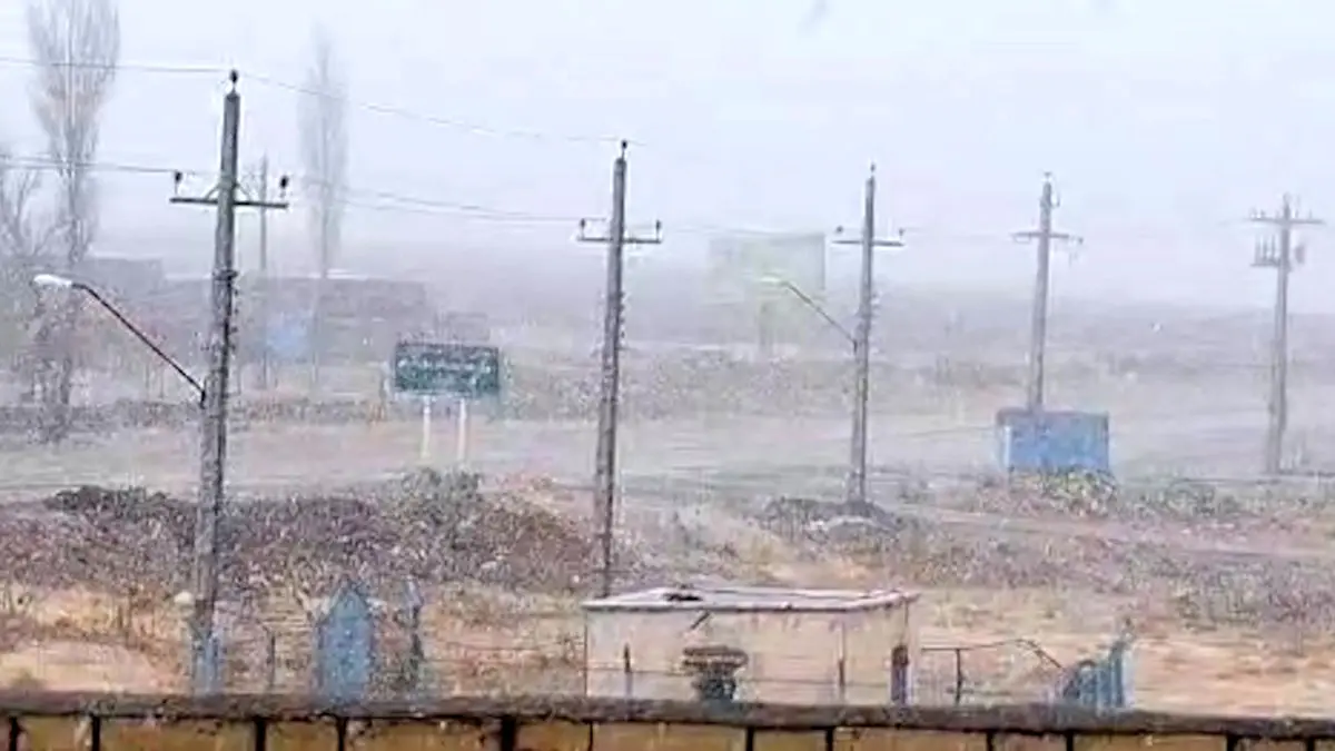 فیلم بارش اولین برف در مائین بلاغ تکاب