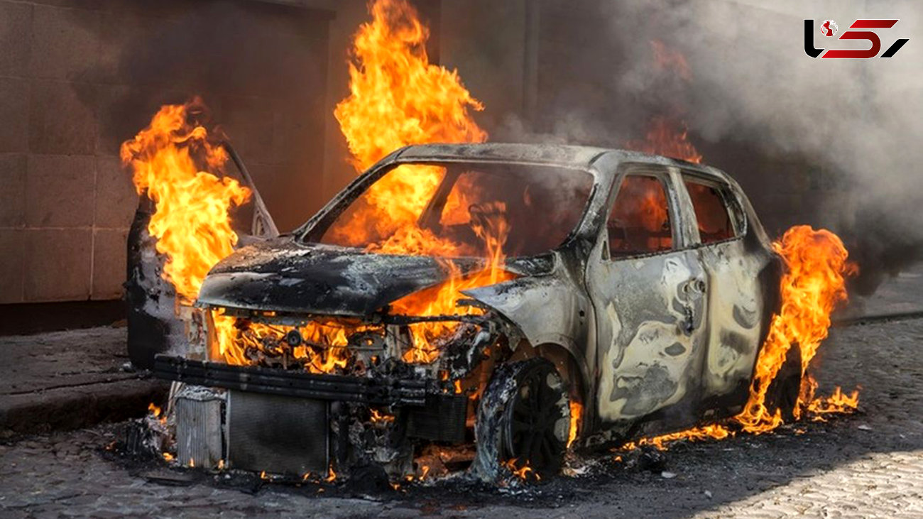 فیلم آتش زدن عمدی خودروها در شهرک بروجردی اتوبان بعثت