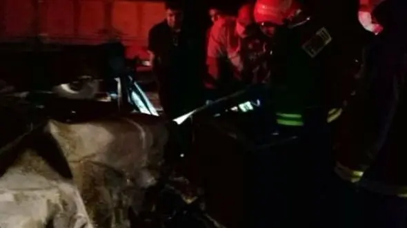 زنده زنده سوختن 2 نفر در تصادف در رفسنجان + عکس