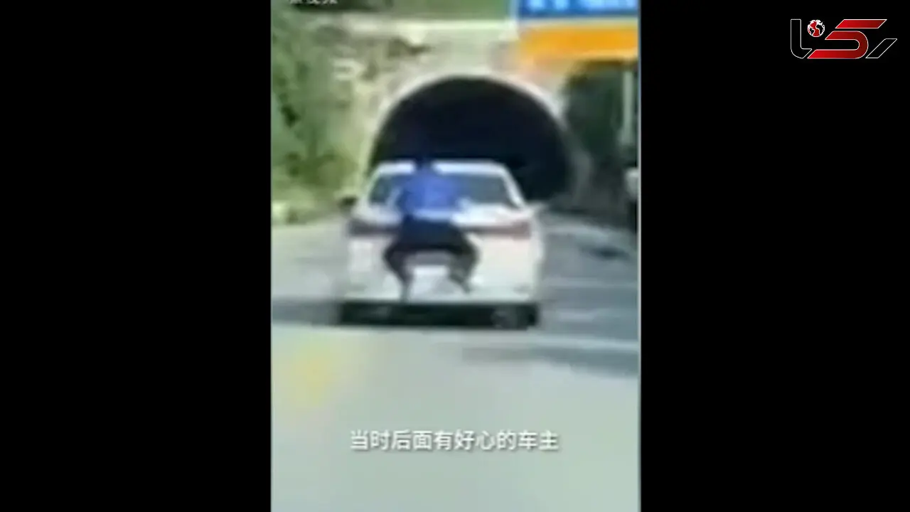 اقدام خطرناک پلیس برای متوقف کردن راننده فراری! + فیلم