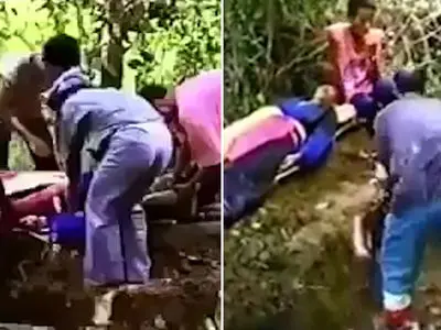 فیلم لحظه زنده به گور کردن یک زن پس از مرگ شوهرش / زن بی گناه ناله کنان در قبر زیر جسدشوهرش دفن شد