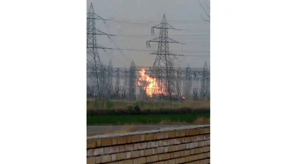 فوری / آتش سوزی در نیروگاه برق علی آباد کتول +فیلم و عکس