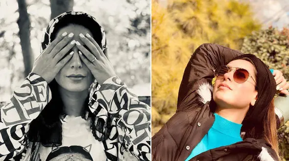 سمانه پاکدل با چشمان بسته / حضور یواشکی سمانه پاکدل در تئاتر + عکس