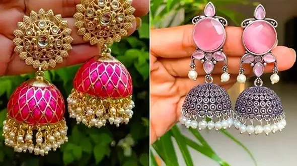 15 مدل گوشواره هندی که استایلت را متفاوت و شیک می‌ کند