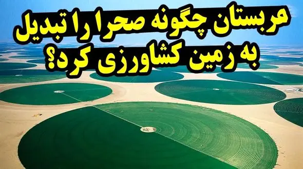 فیلم/ عربستان چگونه صحرا را به زمین کشاورزی تبدیل کرد؟ 