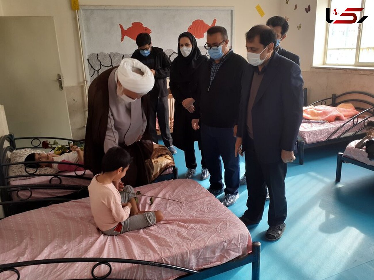 بازدید امام جمعه قزوین از موسسه توانبخشی کودکان کم‌‎توان ذهنی و جسمی