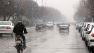 بارش برف در ارتفاعات کردستان وبرودت هوا جاده ها را لغزنده کرده است