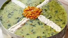 طرز تهیه آش اسفناج برای تقویت سیستم ایمنی بدن / فیلم