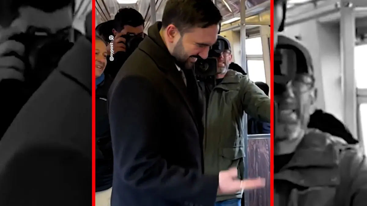 فیلم آغاز روز کاری شهردار جدید نیویورک با مترو