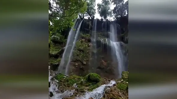 مسافران اردل این آبشار را حتما ببینند + فیلم