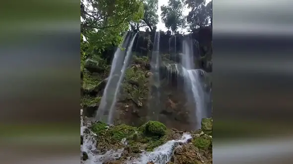 مسافران اردل این آبشار را حتما ببینند + فیلم