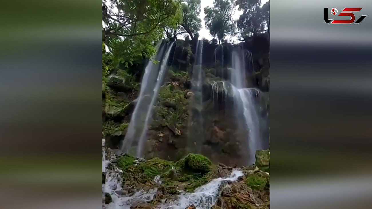 مسافران اردل این آبشار را حتما ببینند + فیلم