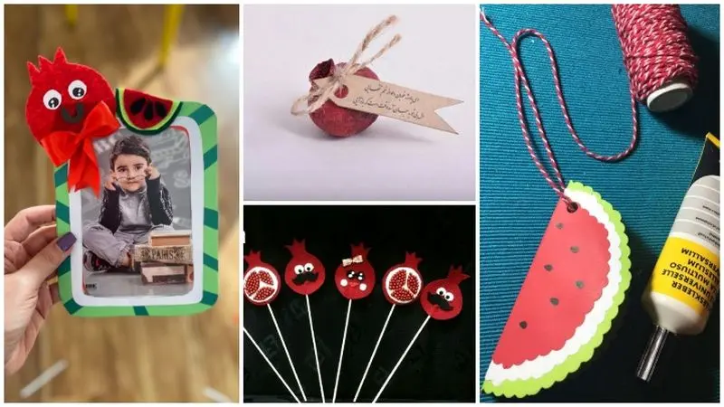 کارت تبریک یلدایی کاردستی ساده اما جالب برای یلدا