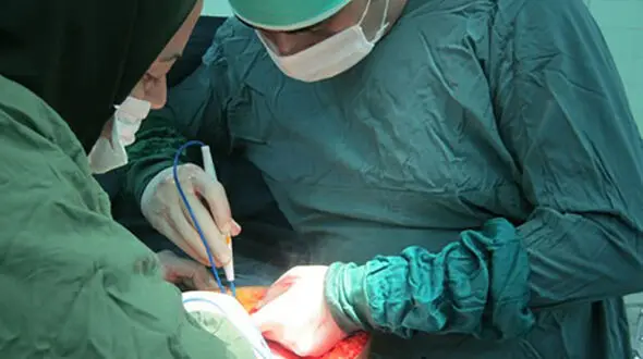 خارج کردن توده 5 کیلویی از بدن بیمار در کردستان