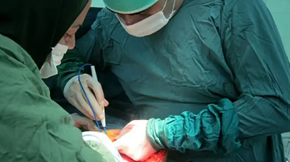 خارج کردن توده 5 کیلویی از بدن بیمار در کردستان