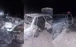 زنده زنده سوختن هشت تن در جاده کرمان / نیسان قاچاق سوخت می کرد