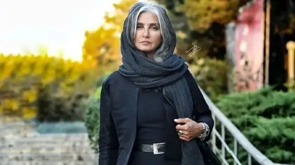 استایل امروزی و مدرن رویا جاویدنیا در ۶۰ سالگی / خانم بازیگر جوان پسندتر از جوانها ...