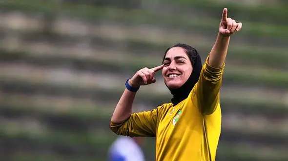 فیلم سوپر گل زهرا قنبری بعد از محرومیت جنجالی