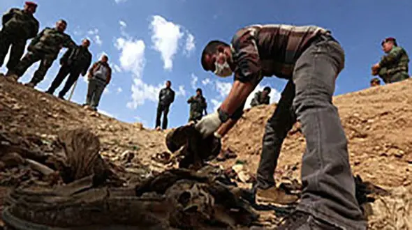 پلیس تعداد زیادی اسکلت انسان پیدا کرد+ عکس