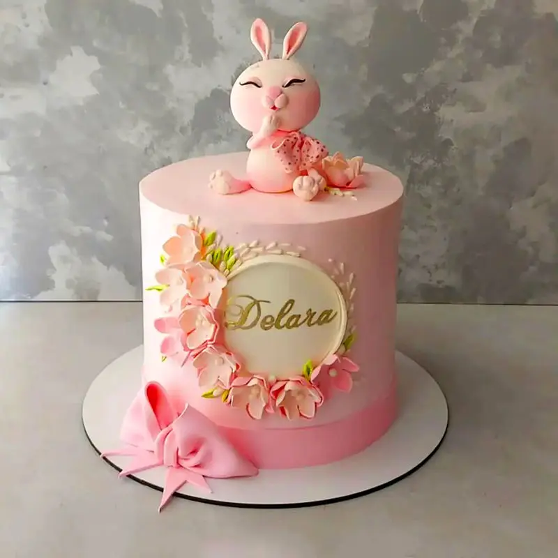 عکس های کیک تولد صورتی دخترانه