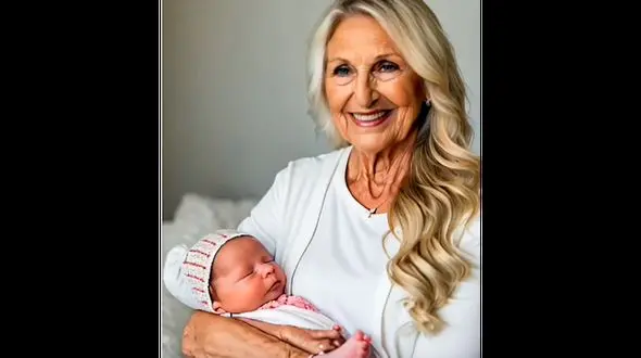 فیلم بارداری و بچه بغل پیرزن جذاب از شوهر 25 ساله اش ! / همه سرزنشش کردند !