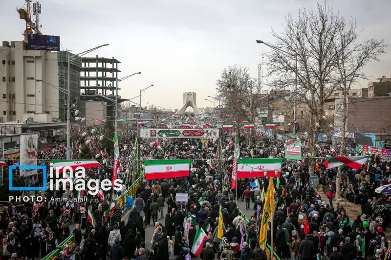 حضور مردم ایران در راهپیماتیی 22 بهمن 1404