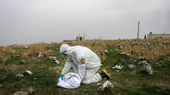 دردناکترین عکس ها / مرگ دختر ۷ ماهه بر اثر کرونا / سوریه
