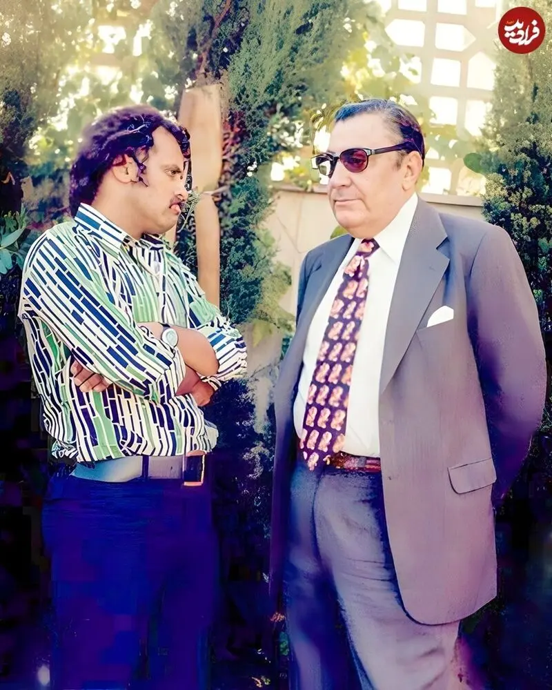 عکس | تونل زمان؛ عکس عاشقانه «شورانگیز طباطبایی و بیک ایمانوردی» و غلامحسین بنان در دهه 50