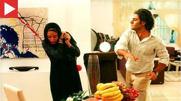 عکس سیلی محکم محمدرضا گلزار به مهناز افشار در خانه لاکچری