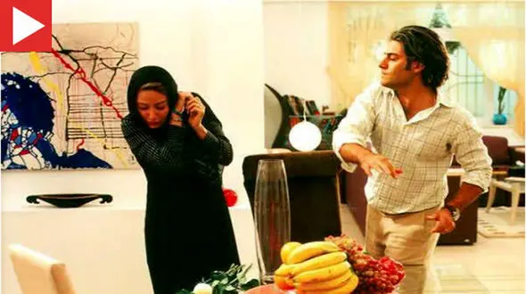 عکس سیلی محکم محمدرضا گلزار به مهناز افشار در خانه لاکچری