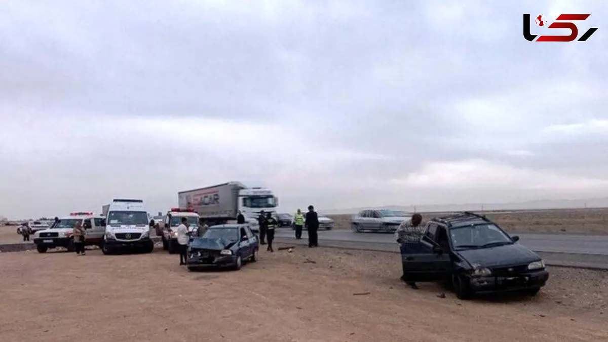 تصادف وحشتناک ۳۰ خودرو در آزادراه زنجان-تبریز؛ ۲۱ نفر زخمی شدند!