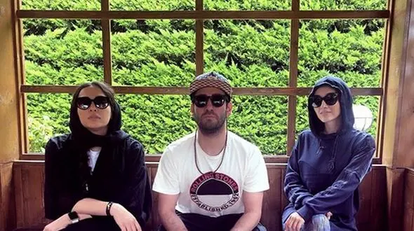  عکس ممنوعه بازیگر مرد با دو زن معروف سینما