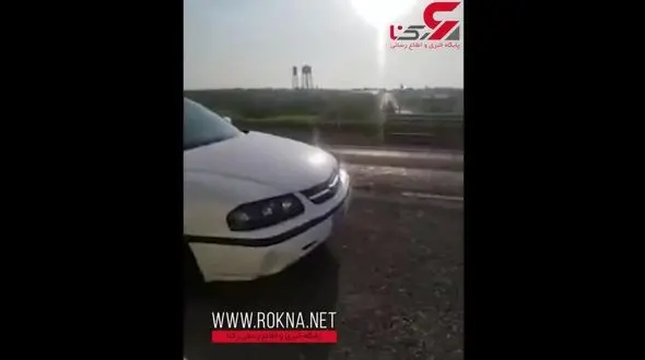 رانندگی پرسرعت یک زن در جهت خلاف اتوبان! + فیلم