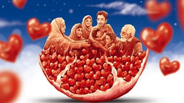 دیوارنگاره های بزرگ تهران یلدایی و اناری شدند + عکس