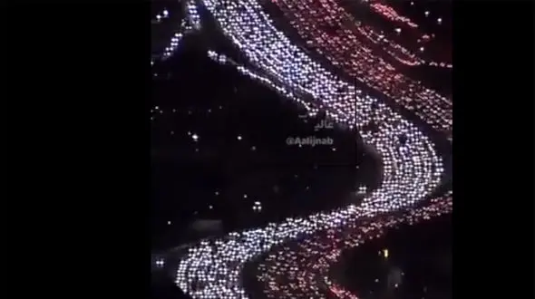 ببینید/ ترافیک وحشتناک خودروها در کالیفرنیا با آغاز مسافرت های سال نو