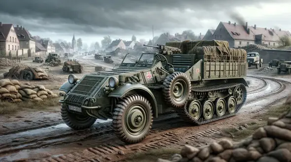 عکس عجیب ترین خودروهای رزمی در جنگ جهانی دوم
