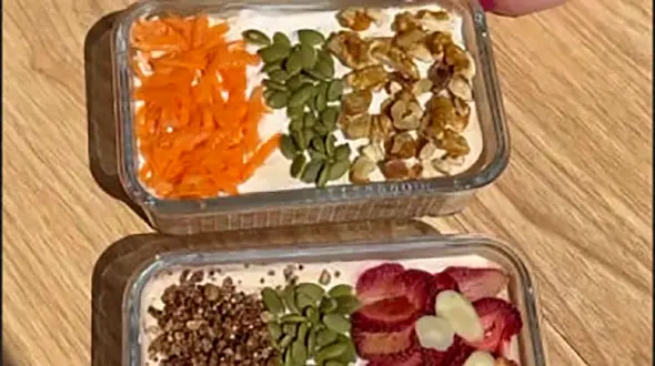 طرز تهیه 3 مدل اوتمیل یخچالی، صبحانه خوشمزه و پروتئینی + فیلم