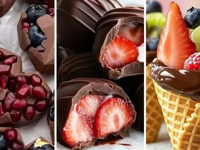 طرز تهیه دسر میوه شکلاتی؛ ترکیب خوشمزه میوه‌ ها و شکلات! / 14 پیشنهاد خوشمزه و خفن