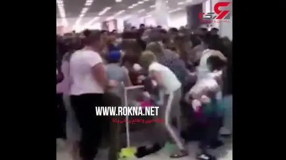  حمله روس‌ها به یک فروشگاه در جمعه سیاه+فیلم