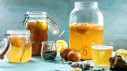 نوشیدنی جادویی سفره‌ های نوروزی؛ کامبوجا، یاران سبک‌بال مهمانی+ فیلم طرز تهیه