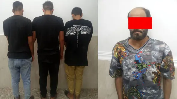 این 4 مرد آبادانی دزدان موبایل قاپ آبادان بودند + عکس