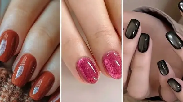 طرح‌ های شیک ناخن ساده؛ فرنچ و کروم در کنار هم